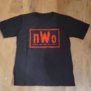 Black T-Shirt with Red nWo Logo